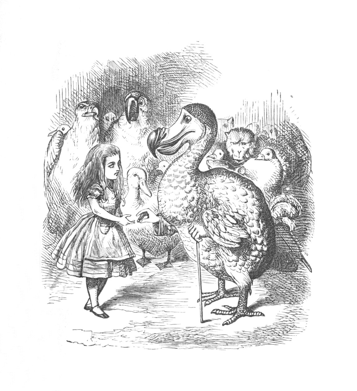 Alice and the Dodo, 1889 av John Tenniel