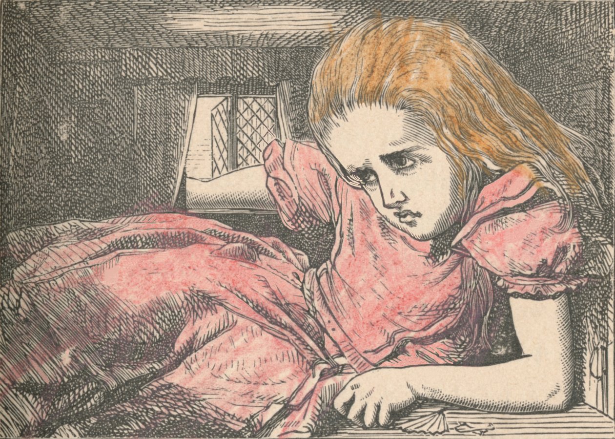Alice, när hon växer sig större, 1889 av John Tenniel