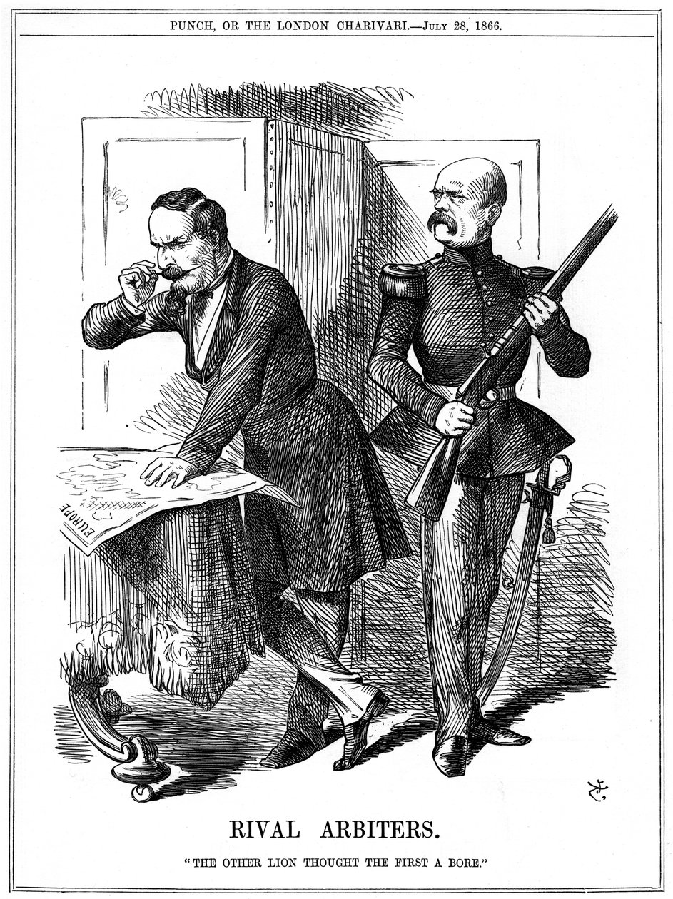 Rival skiljemän, 1866 av John Tenniel