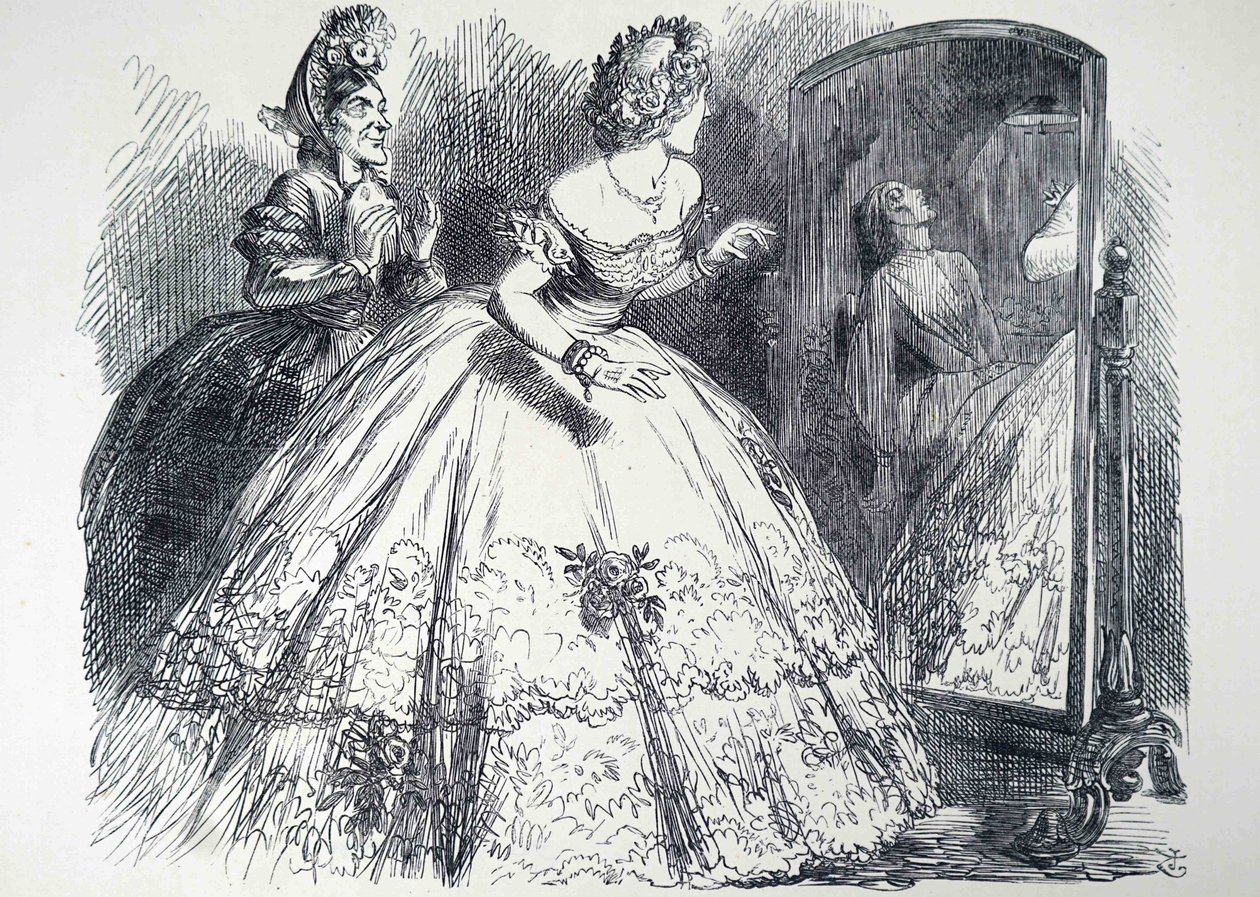 Den hemsökta damen. av John Tenniel