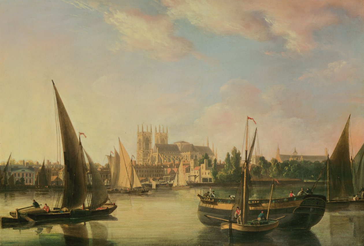 Utsikt över Westminster av John Thomas Serres