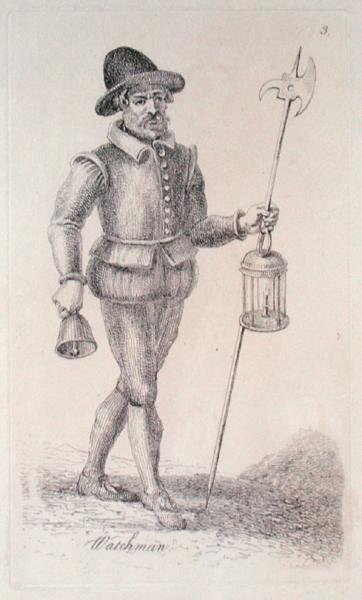 Väktare från ca 1680 (etsning) av John Thomas Smith