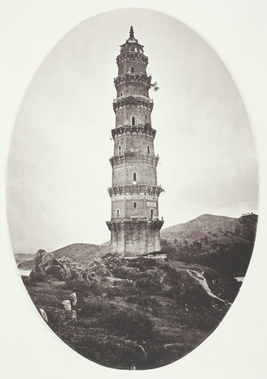 En pagod nära Chao-Chowfu, ca. 1868. av John Thomson