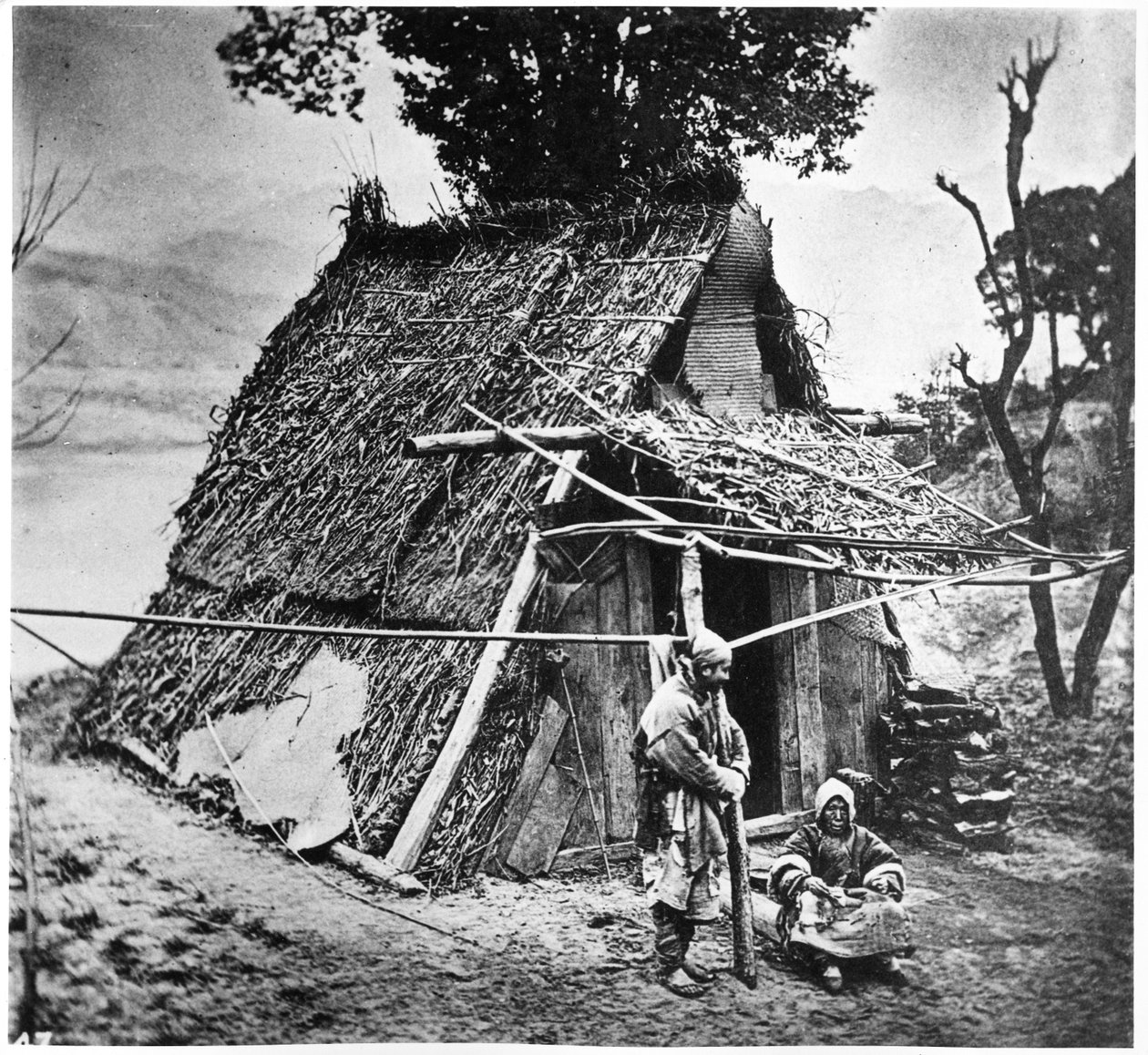 Mountain Hut, provinsen Huzeh, ca 1867-72 av John Thomson