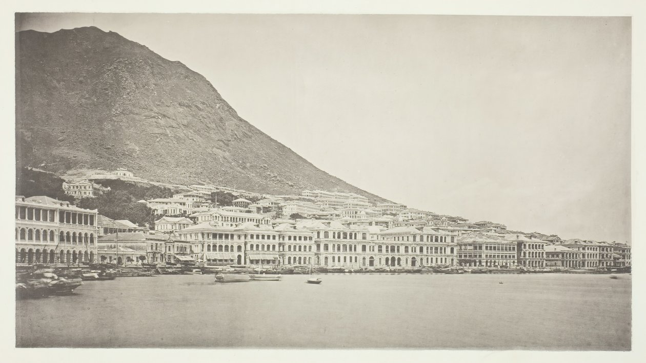 The Praya, Hong-Kong, ca. 1868. av John Thomson