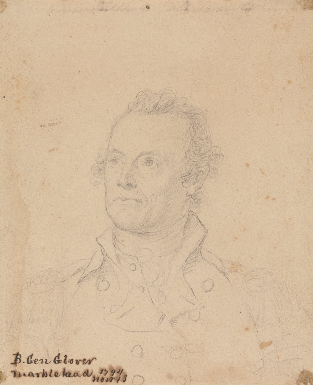 Brigadgeneral John Glover av John Trumbull