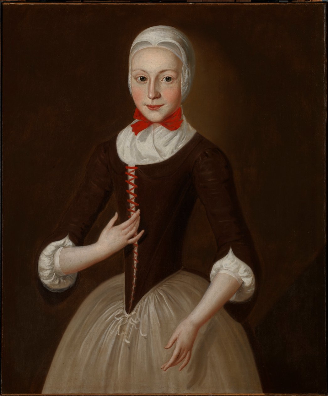 Ung Moravian Girl, ca. 1755-1760. av John Valentine Haidt