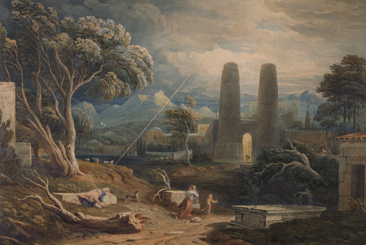 En åskstorm, 1817-1818 av John Varley