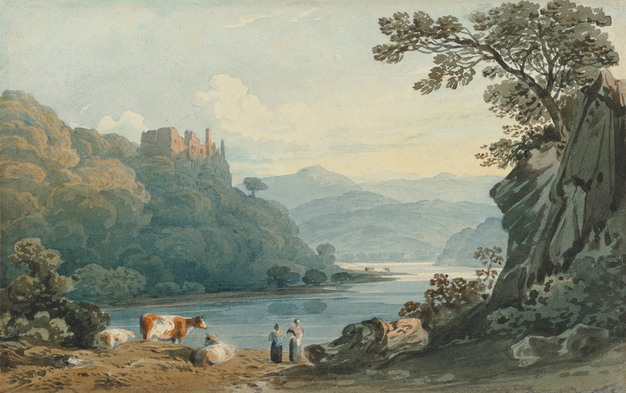 Berry Pomeroy Castle, Devon av John Varley