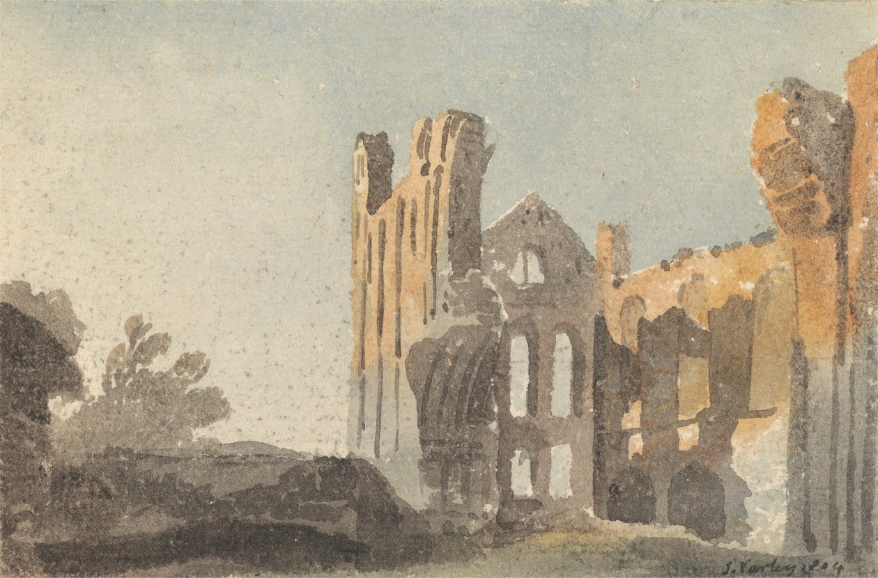 Kirkstall Abbey nära Leeds av John Varley