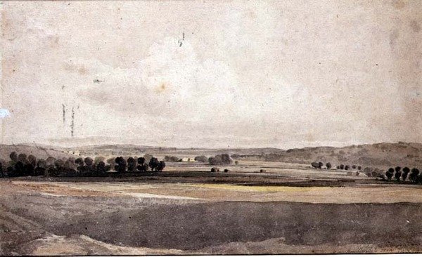Nära Handborough, Oxon av John Varley