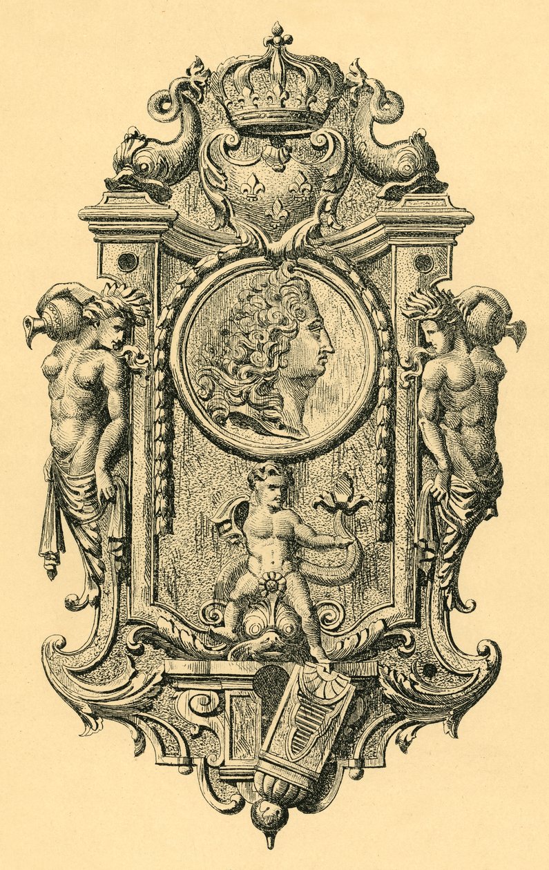 Nyckelskylt i stål, tidigt 1700-tal, 1881. av John Watkins