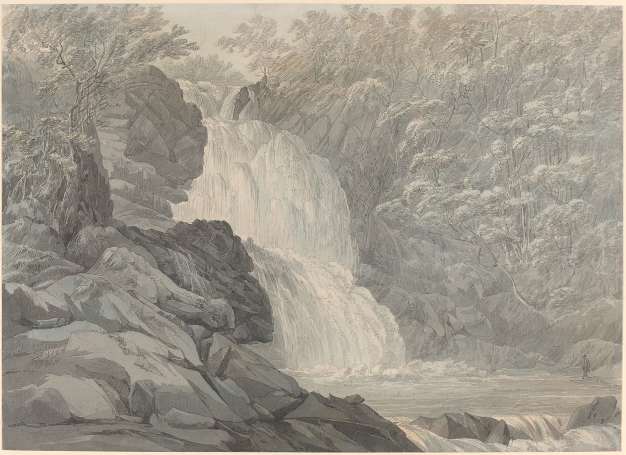 Mawddach Falls nära Dolgelly av John Webber