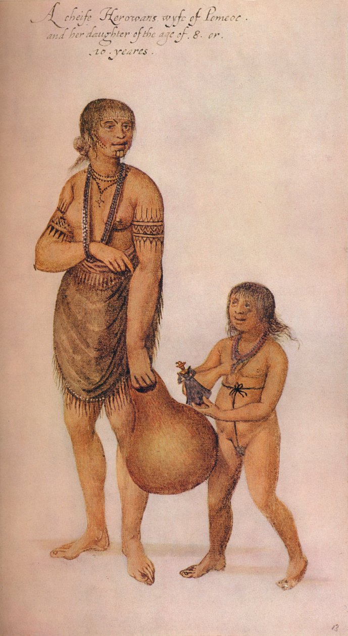 A Cheife Herowans Wyfe, c1585 av John White