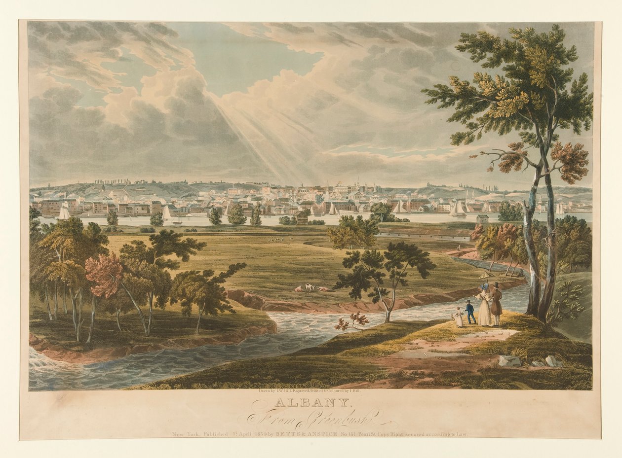Albany / Från Greenbush av John William Hill