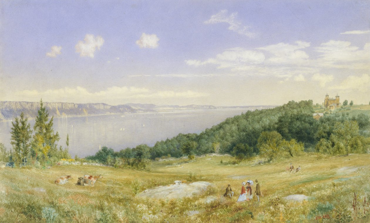 Palisaderna, ca. 1870. av John William Hill