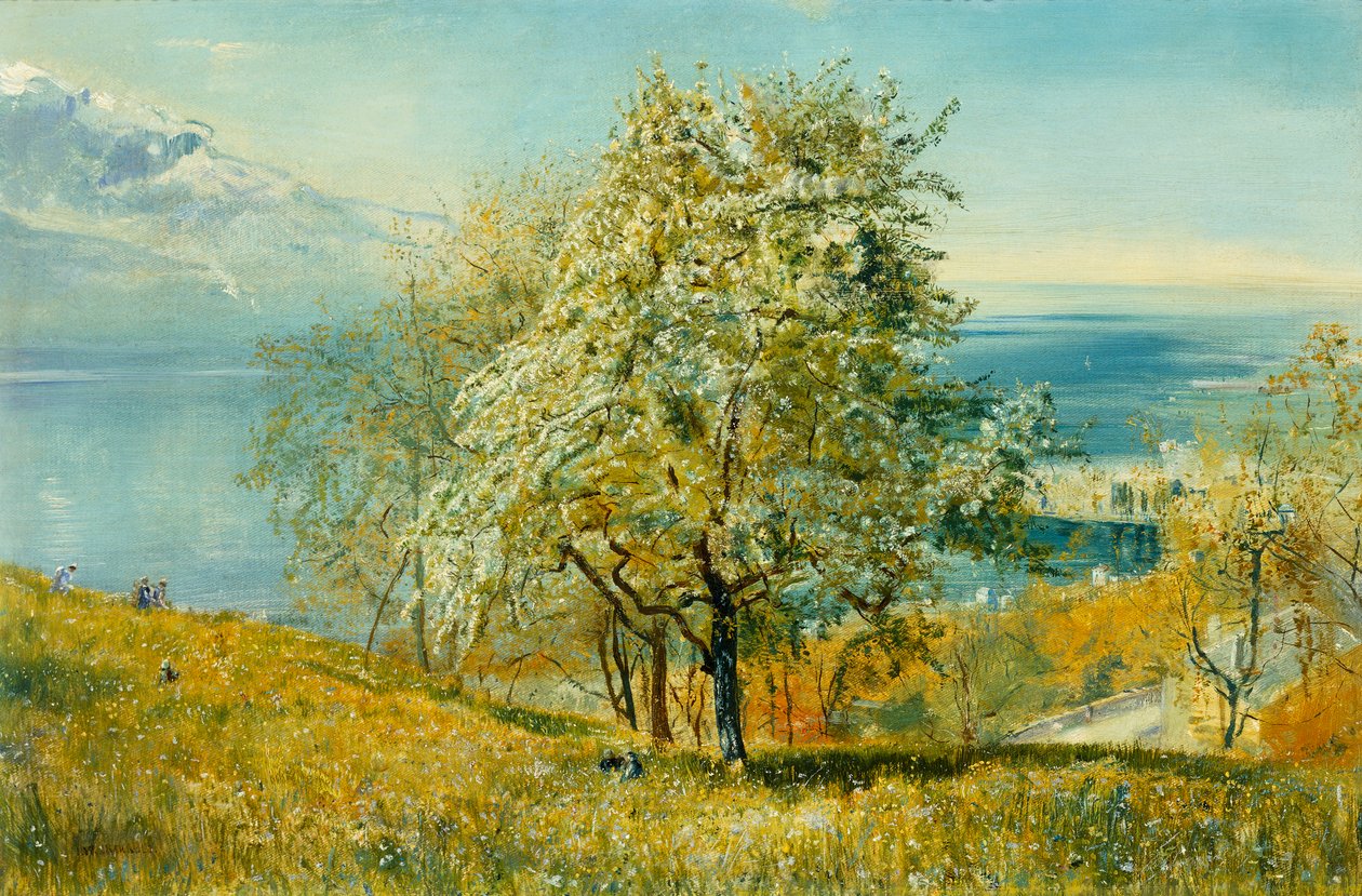 En alpin sjö av John William Inchbold