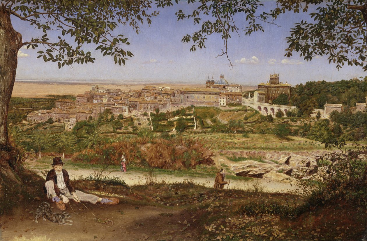Ariccia, nära Rom, Italien av John William Inchbold