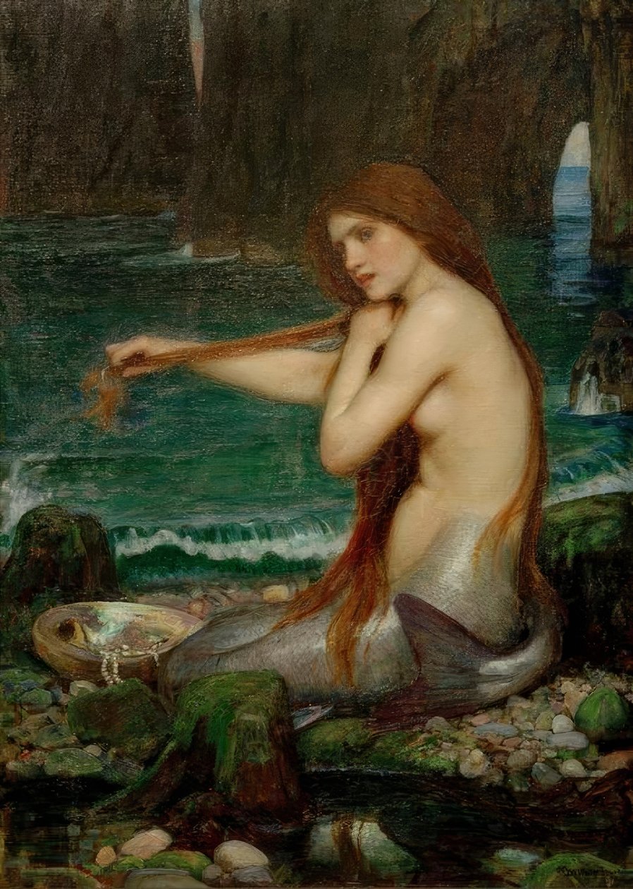 En sjöjungfru av John William Waterhouse