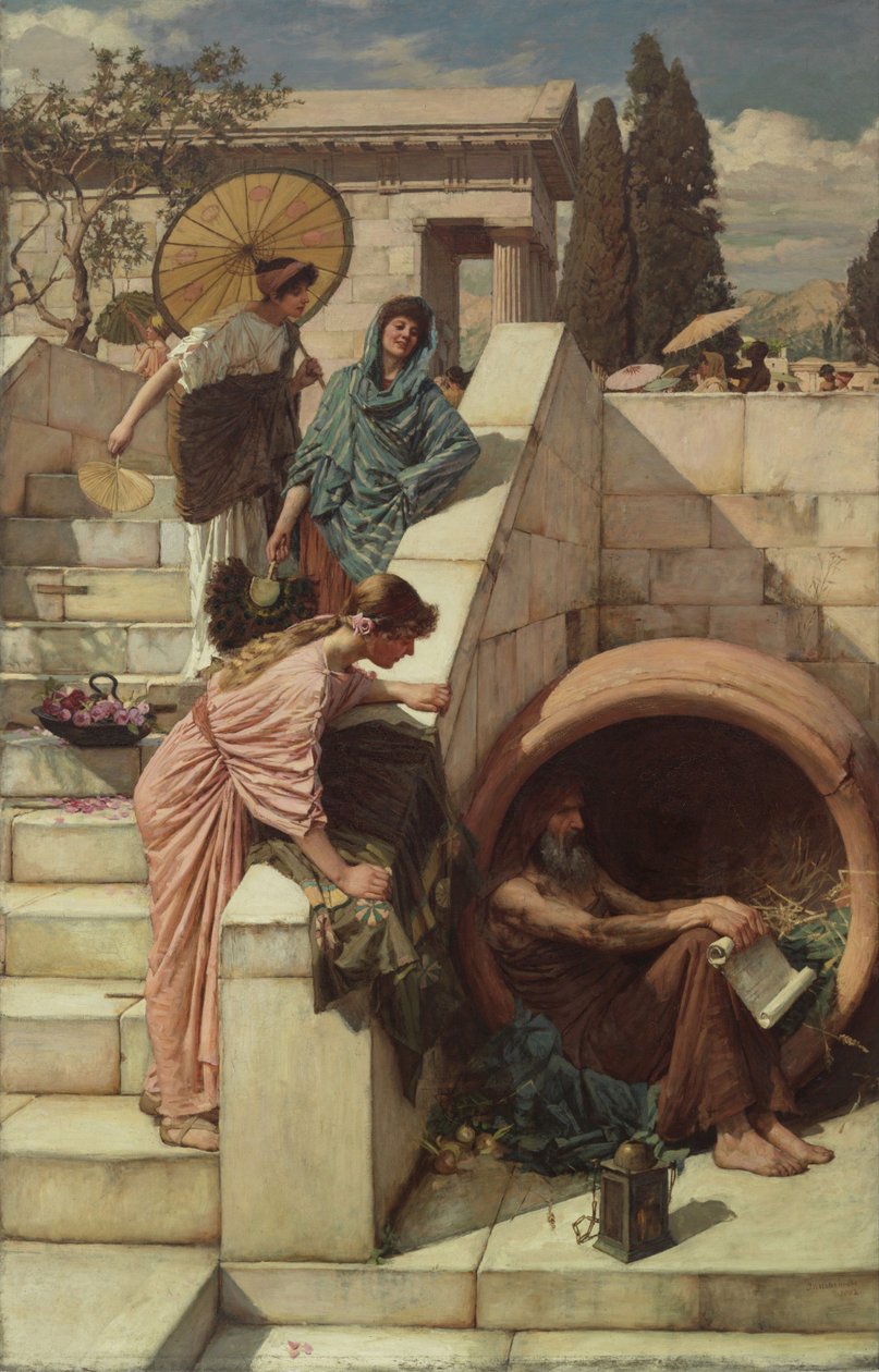 Diogenes, 1882 av John William Waterhouse
