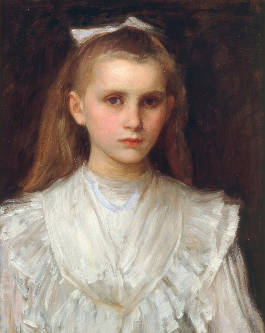 Porträtt av en ung flicka av John William Waterhouse