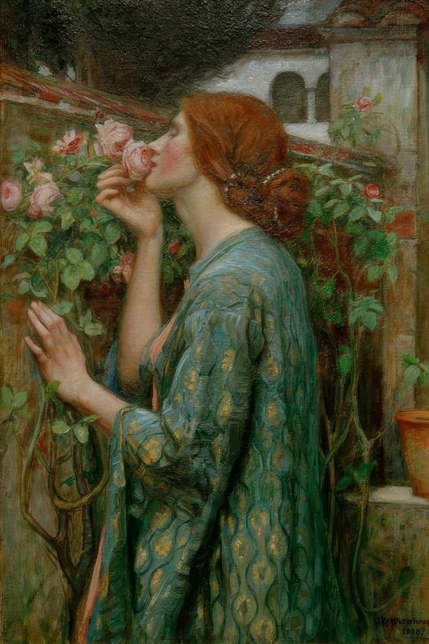 Rosens själ av John William Waterhouse