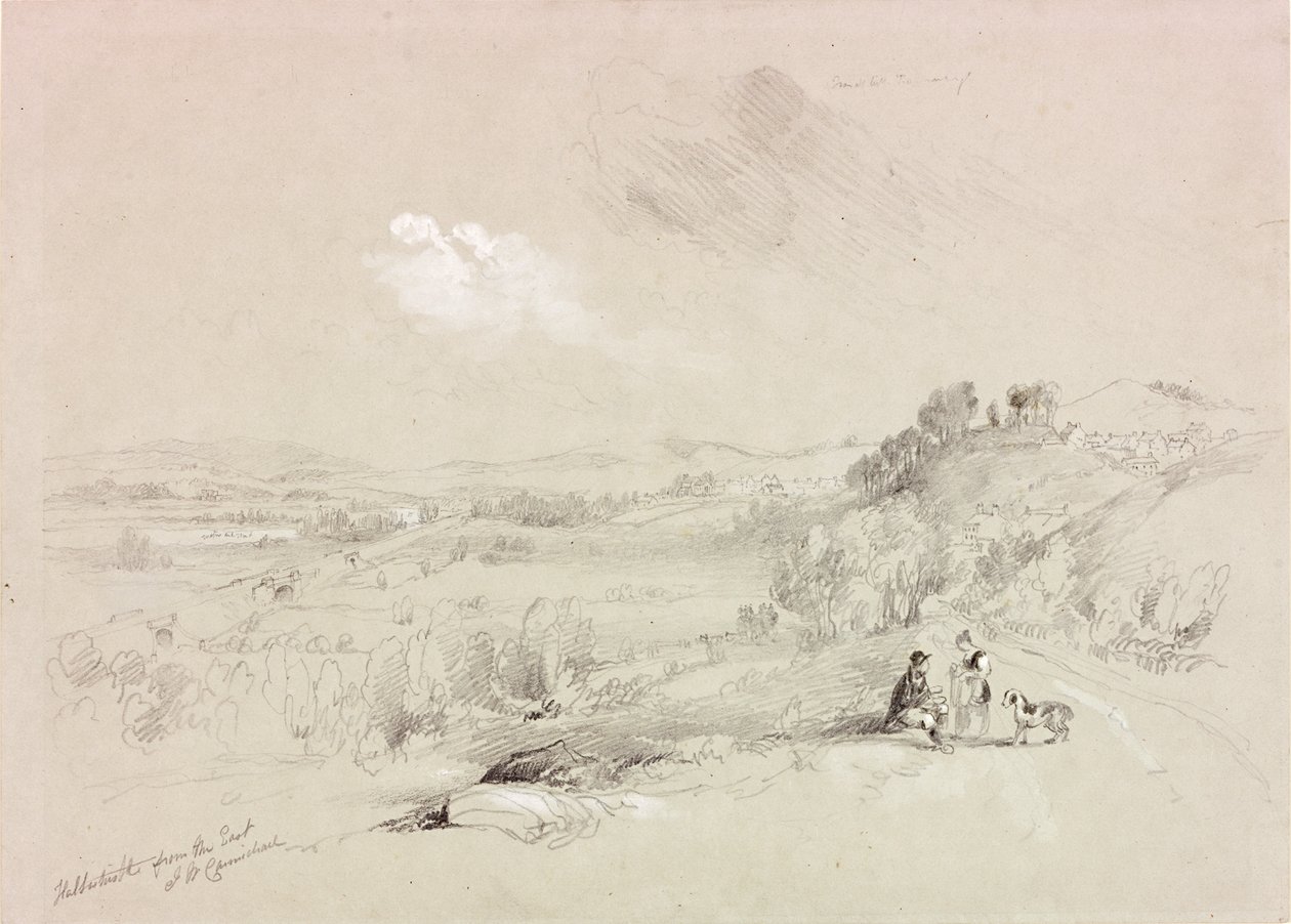 Haltwhistle från öster av John Wilson Carmichael