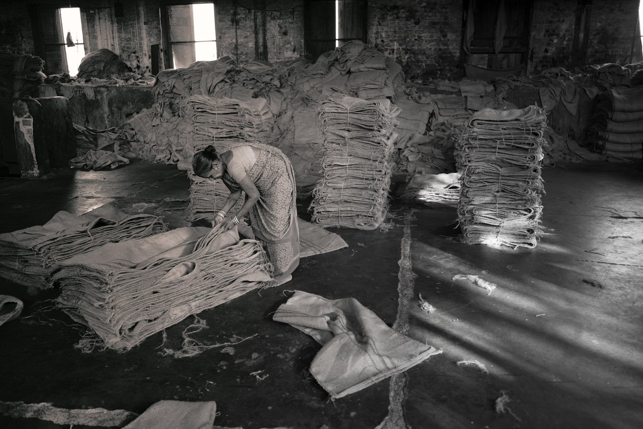 Jutefabrik, Kolkata, Indien, 2017 (foto) av Jon Nicholson