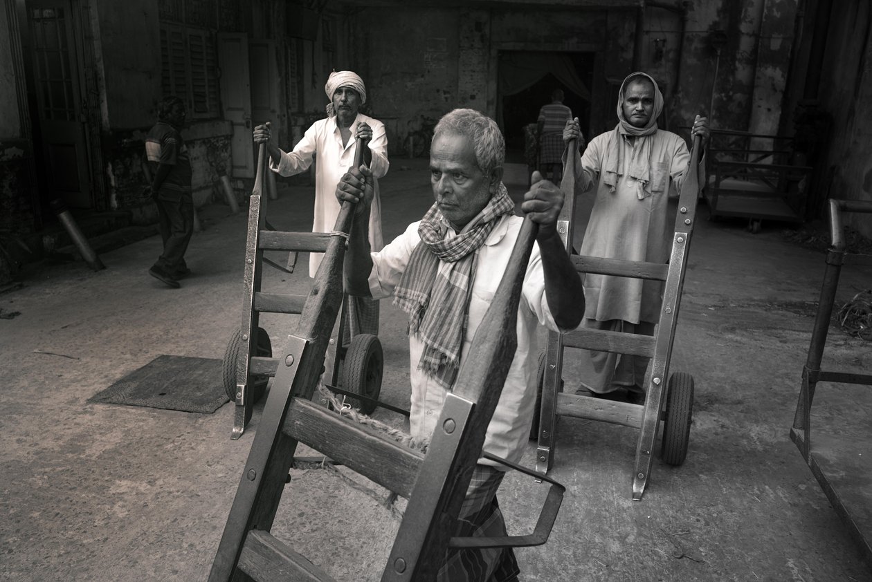 Jutefabrik, Kolkata, Indien, 2017 (foto) av Jon Nicholson