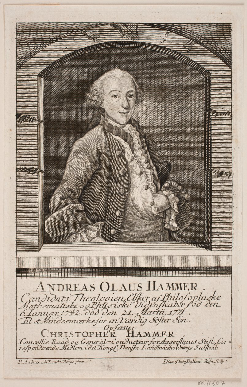 Dansk:  Andreas Olaus Hammer av Jonas Haas
