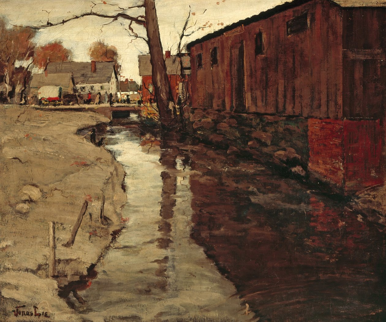 Mill-Race, ca 1903 av Jonas Lie
