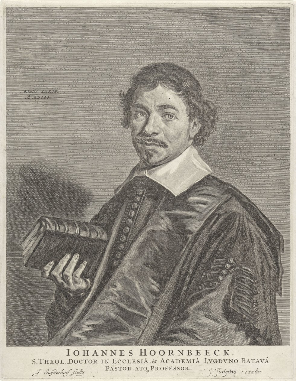 Porträtt av Johannes Hoornbeeck av Jonas Suyderhoef
