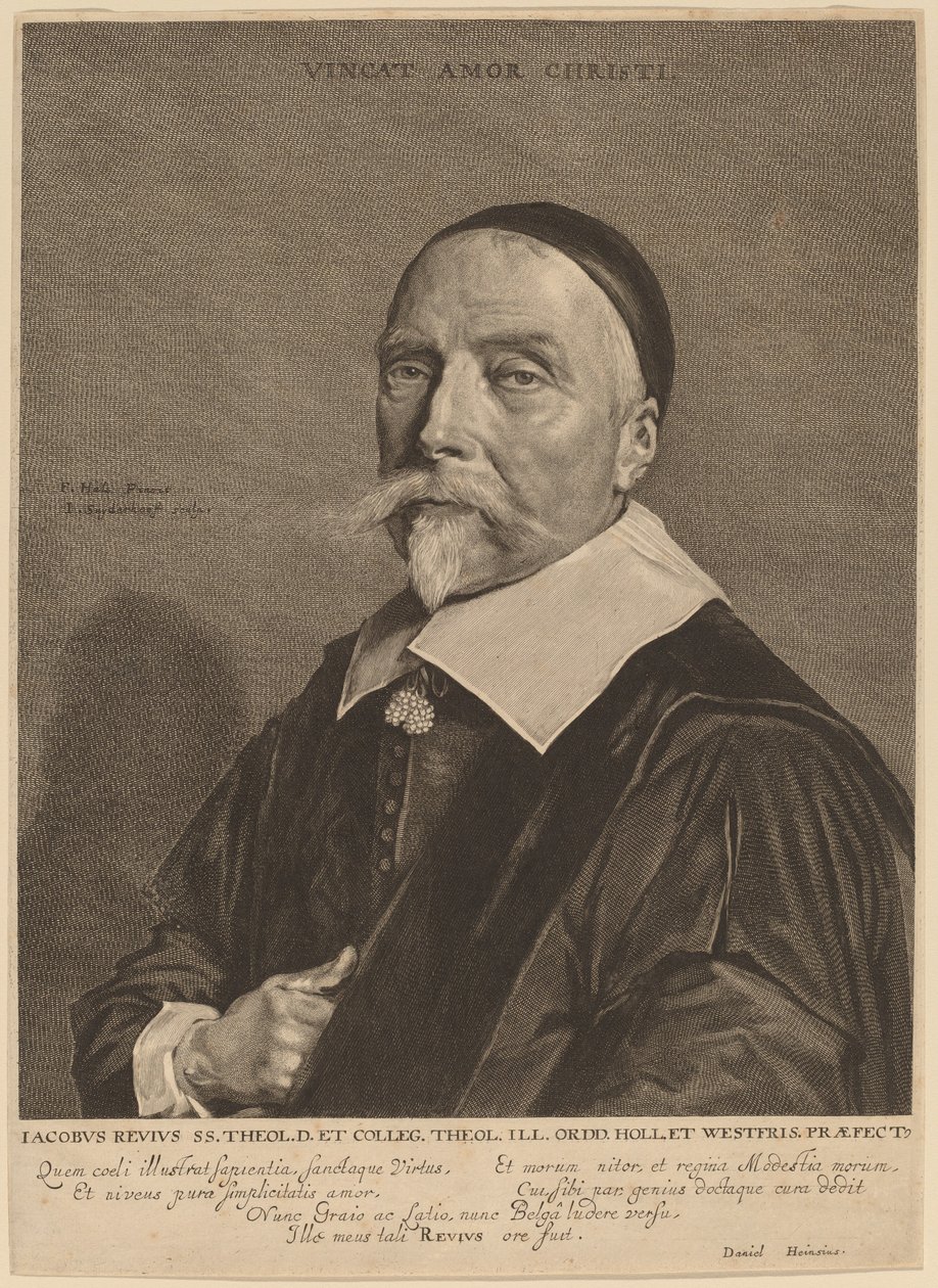 Jacob Revius av Jonas Suyderhoff after Frans Hals