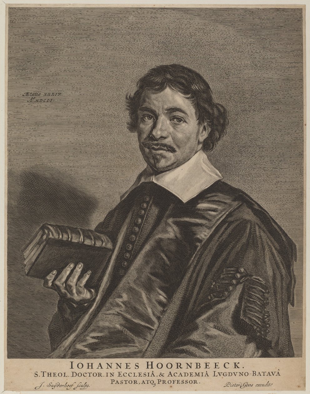 Jan Hoornbeeck av Jonas Suyderhoff, after Frans Hals