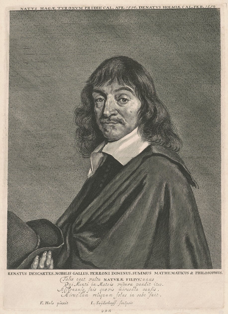 René Descartes av Jonas Suyderhoff, after Frans Hals