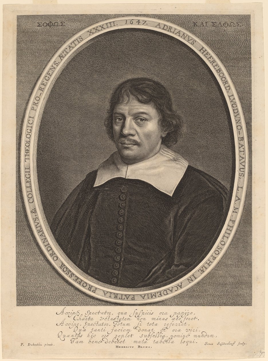 Adriaen Heerebord av Jonas Suyderhoff after Pieter Dubordieu