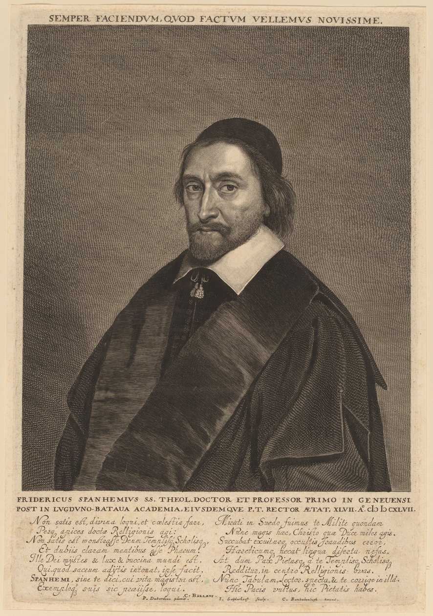 Fredrik Spanheim av Jonas Suyderhoff after Pieter Dubordieu