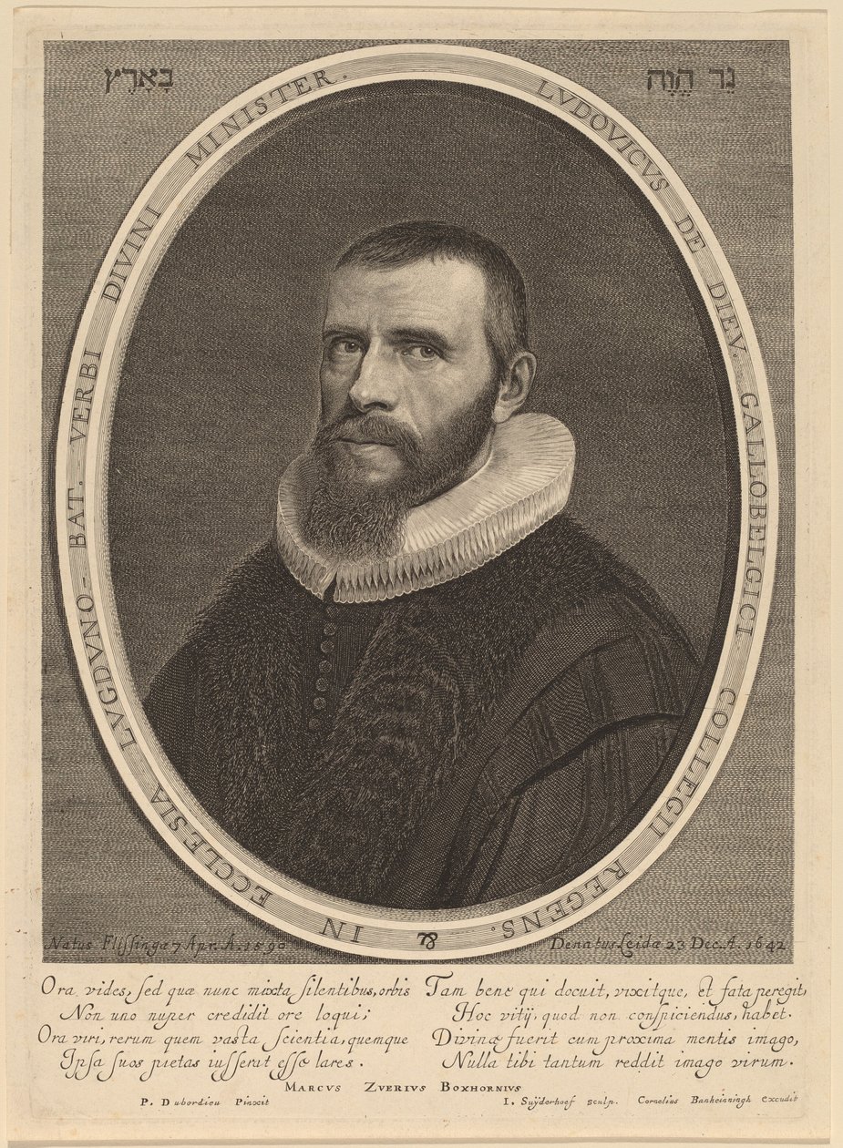 Louis de Dieu av Jonas Suyderhoff after Pieter Dubordieu