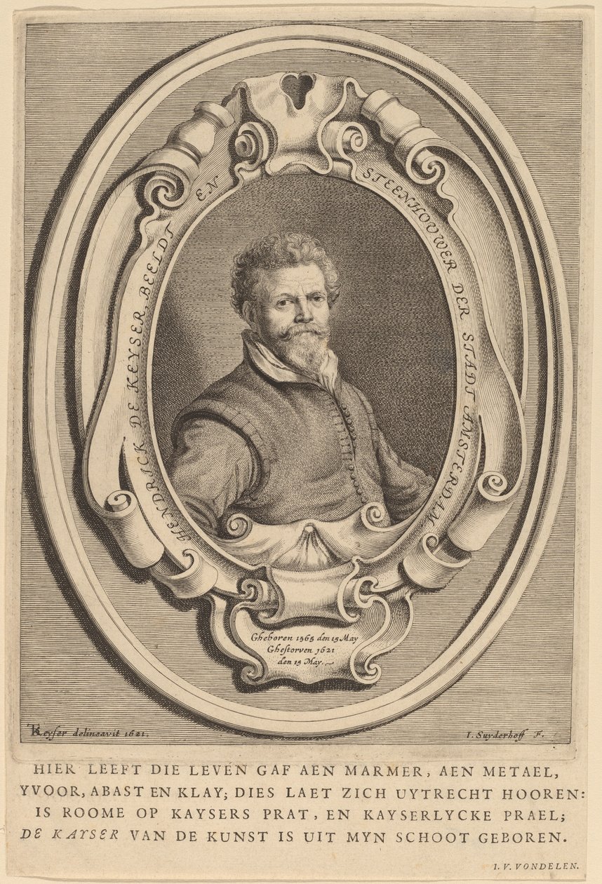 Hendrick de Keyser av Jonas Suyderhoff after Thomas de Keyser
