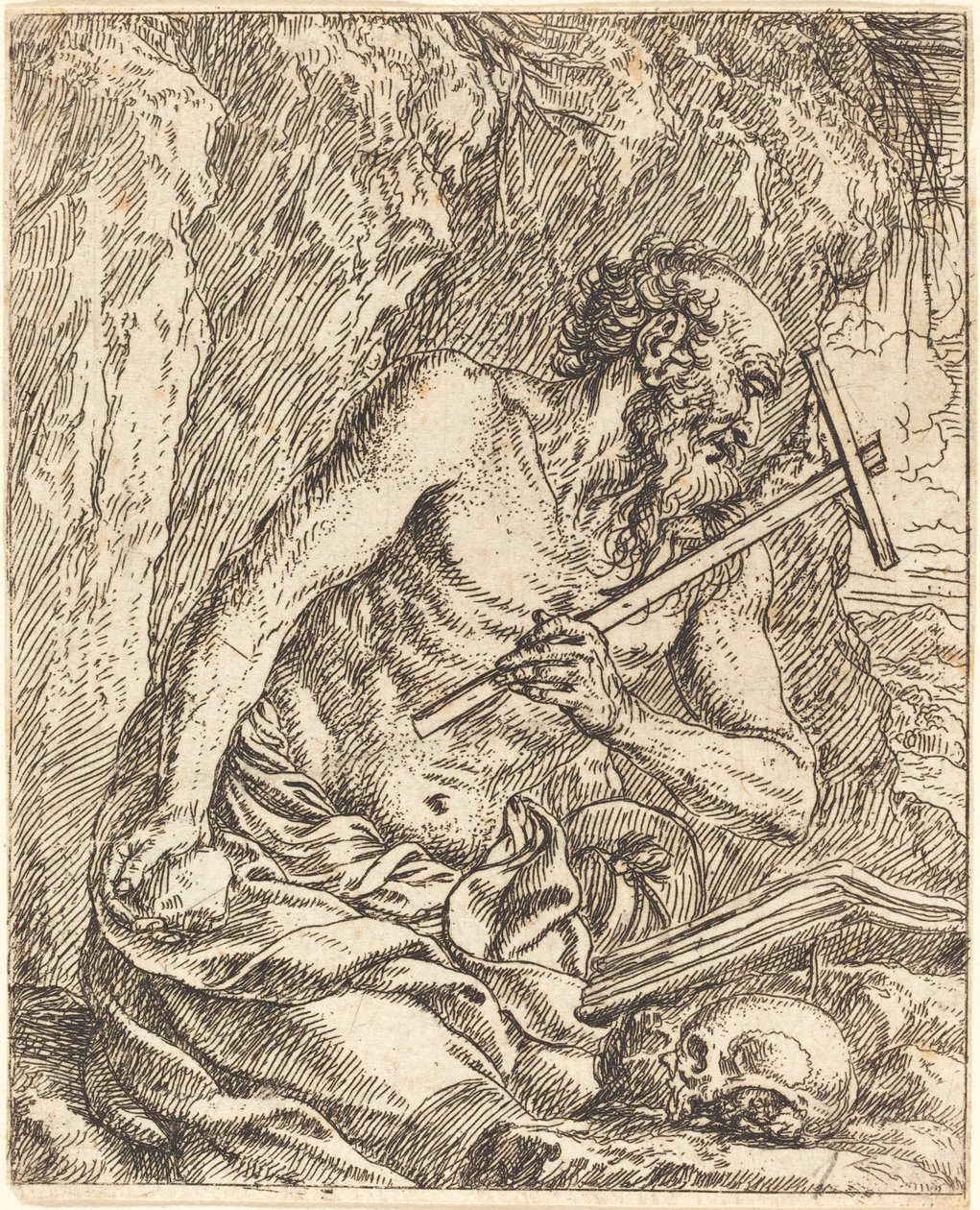 Sankt Jerome Penitent av Jonas Umbach