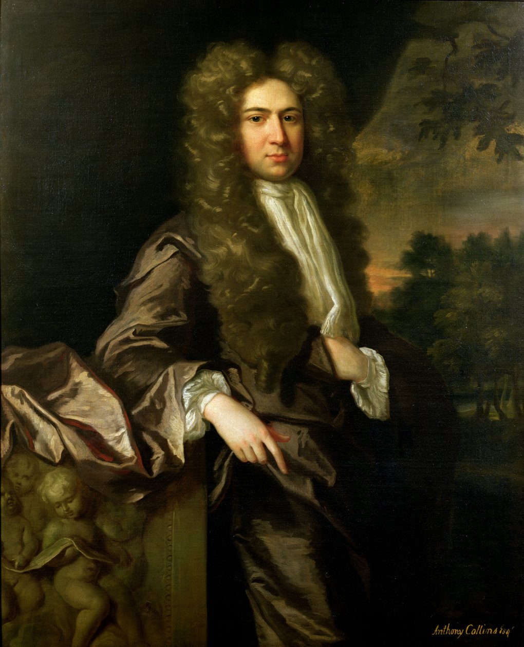 Anthony Collins (1676-1729) av Jonathan Richardson