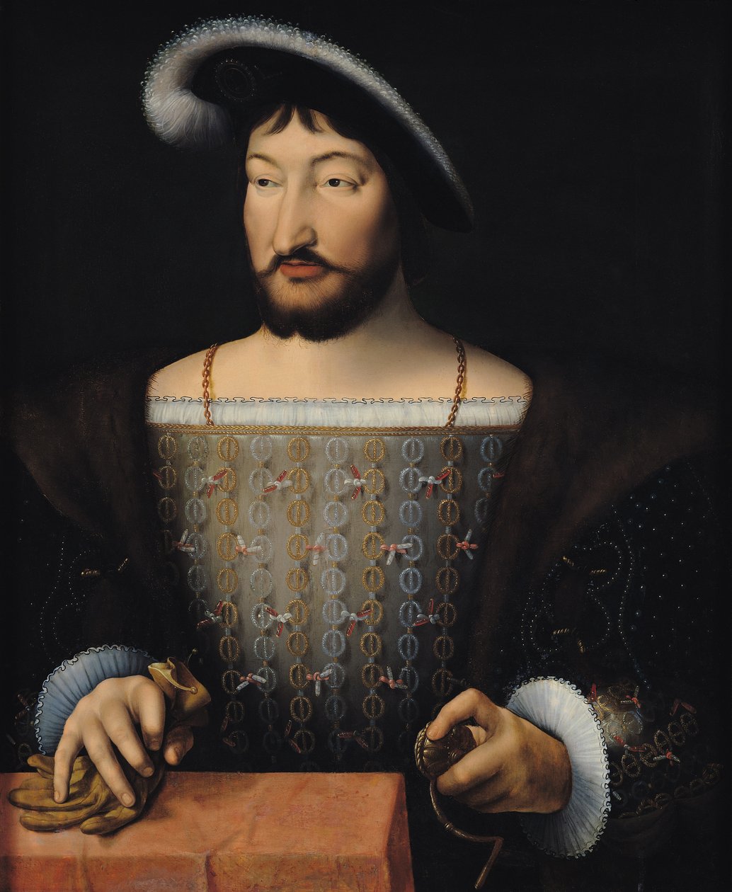 Francois I (1497-1547) av Joos van Cleve