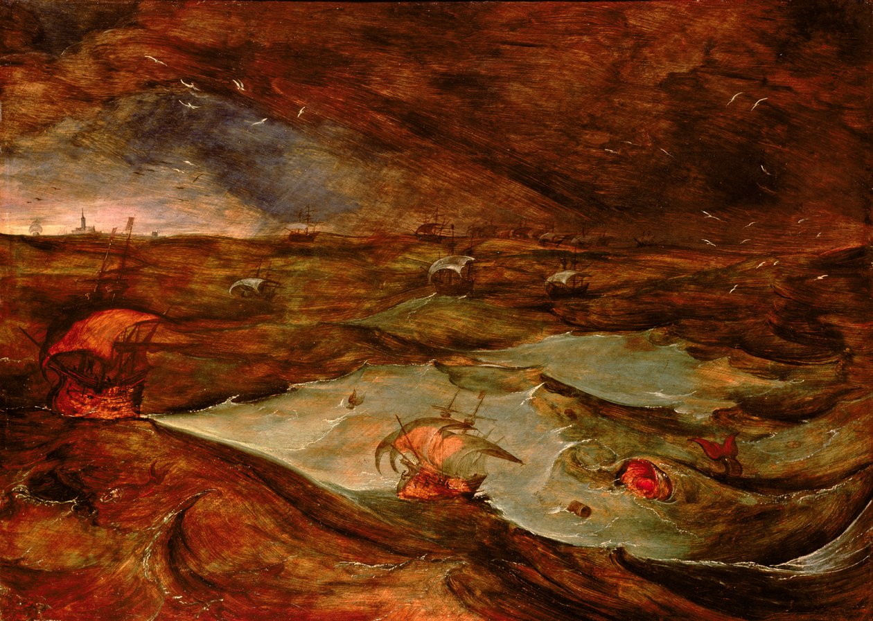 Storm till sjöss, 1610 av Joos or Josse de Momper