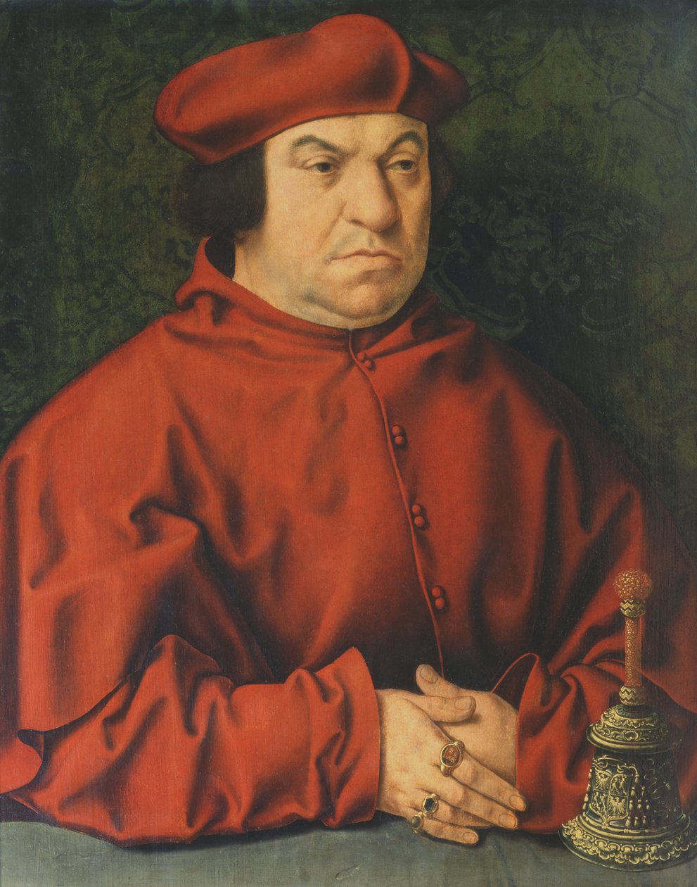 Porträtt av Bernardo Clesio av Joos van Cleve