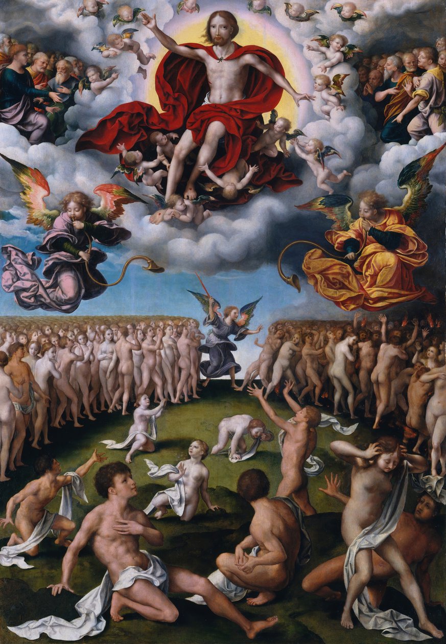 Den sista domen, ca. 1520-25. av Joos van Cleve