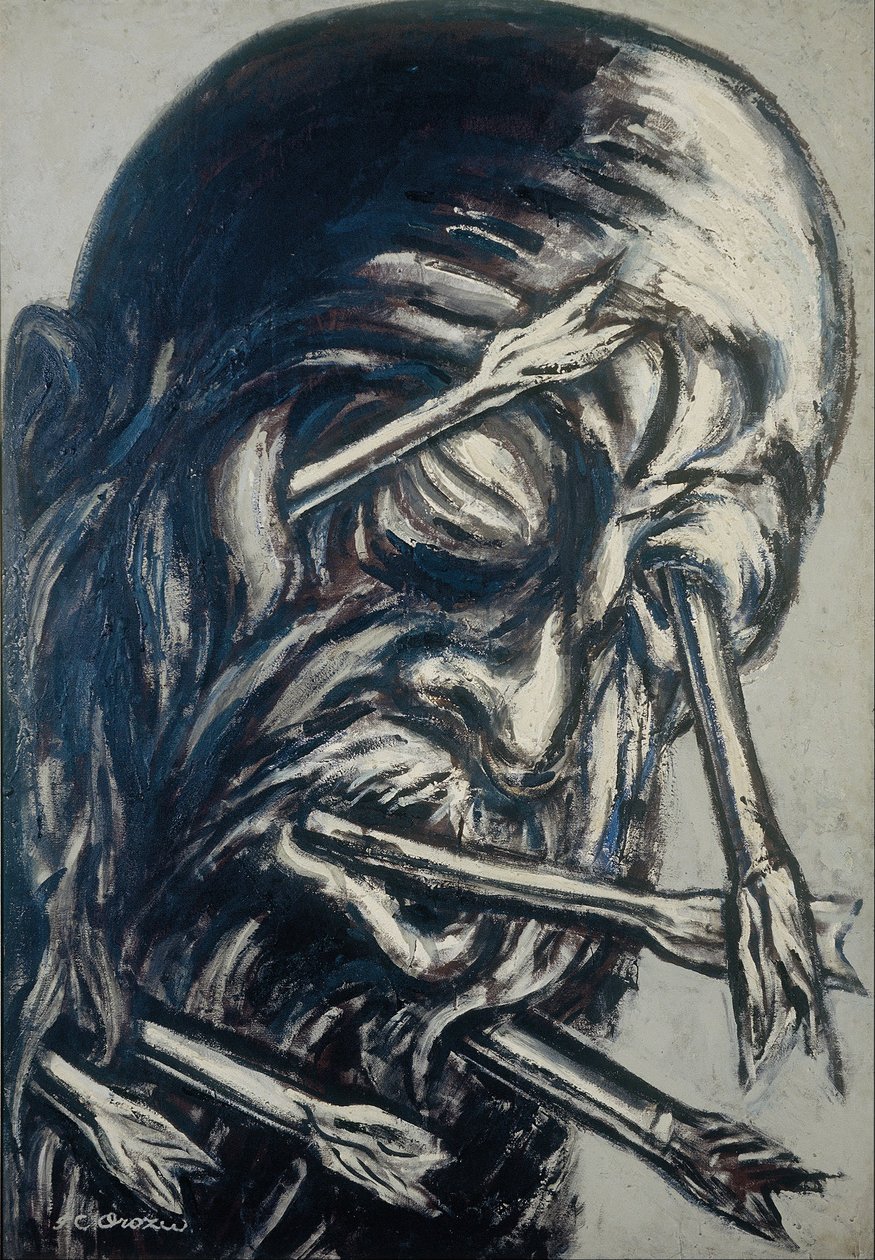 Head Pierced with Arrows, from the Los teules series av José Clemente Orozco