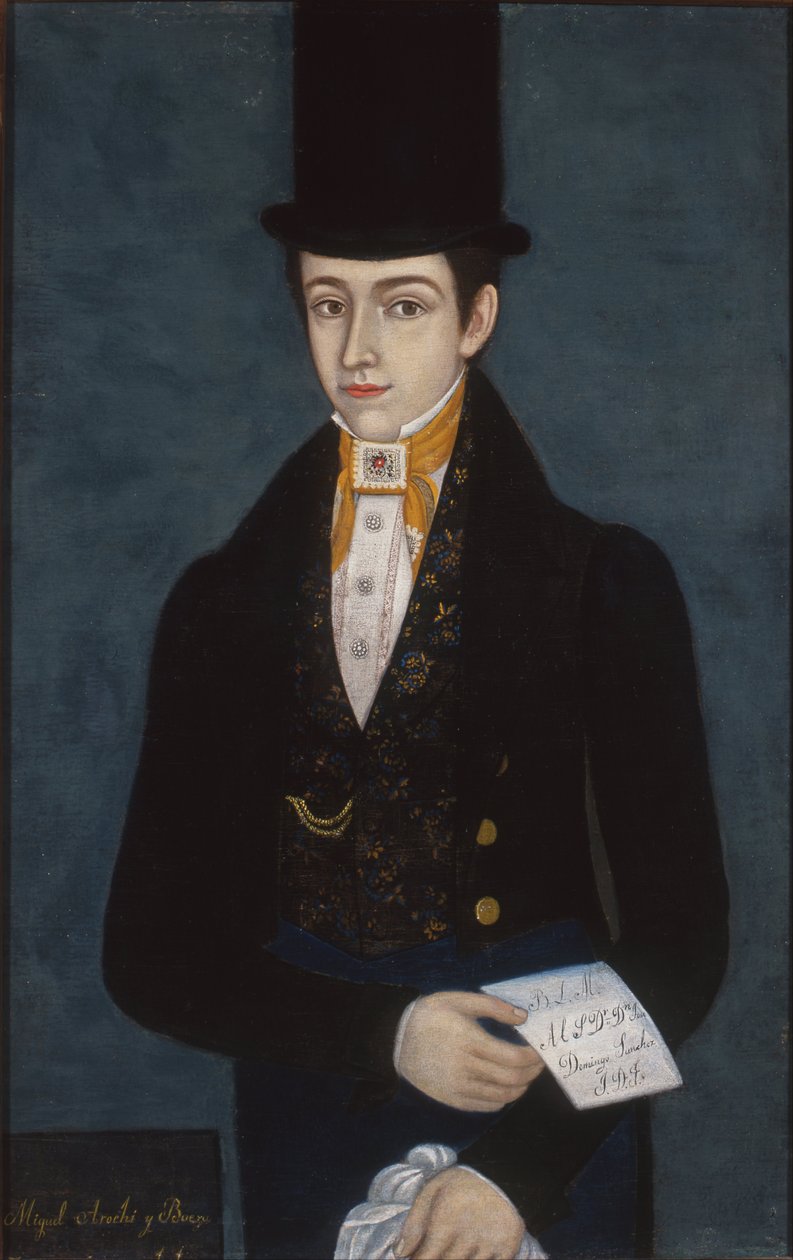 Porträtt av Miguel Arochi y Baeza av José María Estrada