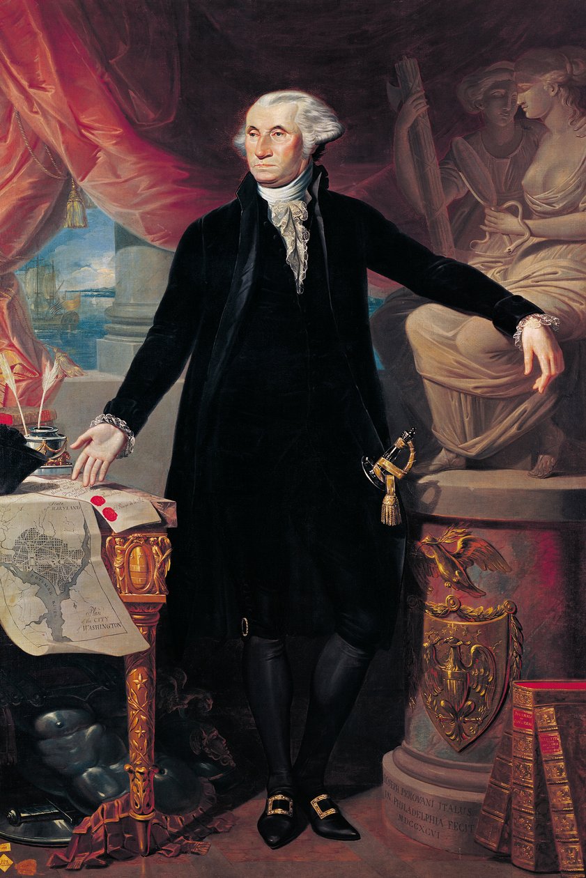 Porträtt av George Washington, 1796 av José Perovani