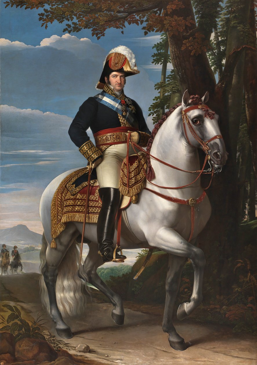 Fernando VII på häst av José de Madrazo y Agudo