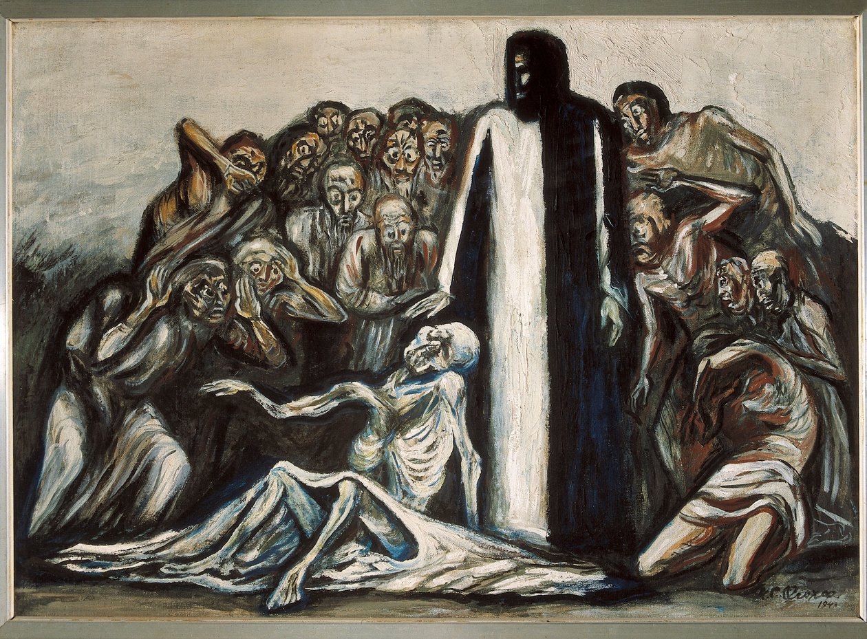 Lazarus uppståndelse av José Clemente Orozco
